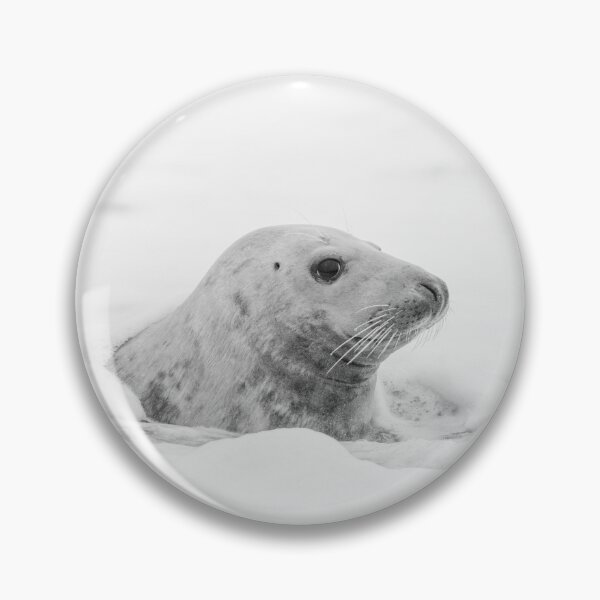 Item preview, Swimming seal in black and white designed and sold by cdkphotos.