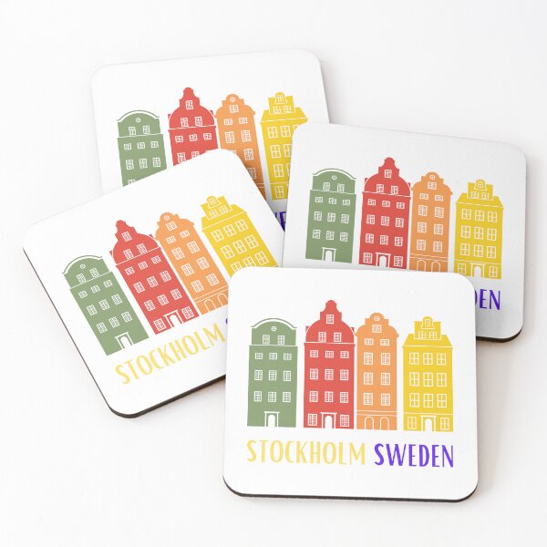 Item preview, Stockholm Sweden, authentic houses from Old Town designed and sold by Designbyfia.