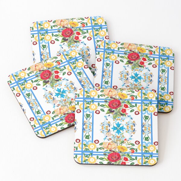 Item preview, Italian,Sicilian art,majolica,tiles,Flowers designed and sold by MariaMarinova.