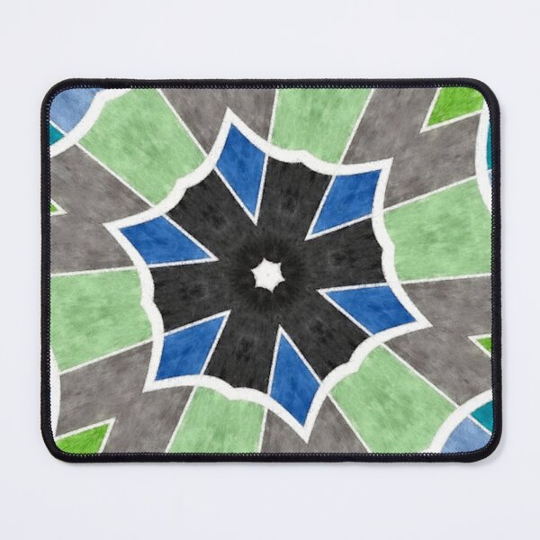 Item preview, Trending Colors Blue Teal Star Kaleidoscope designed and sold by SaraValor.