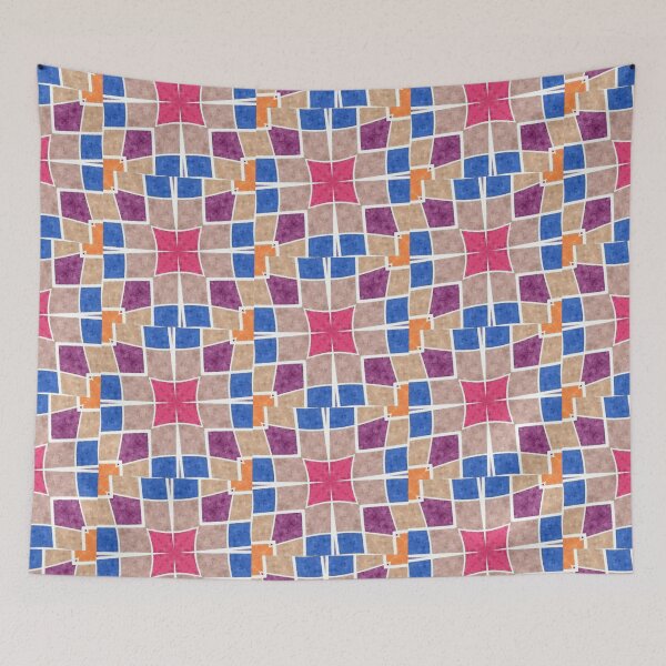Item preview, Trending Colors 4-Point Star Kaleidoscope Mandala Abstract designed and sold by SaraValor.