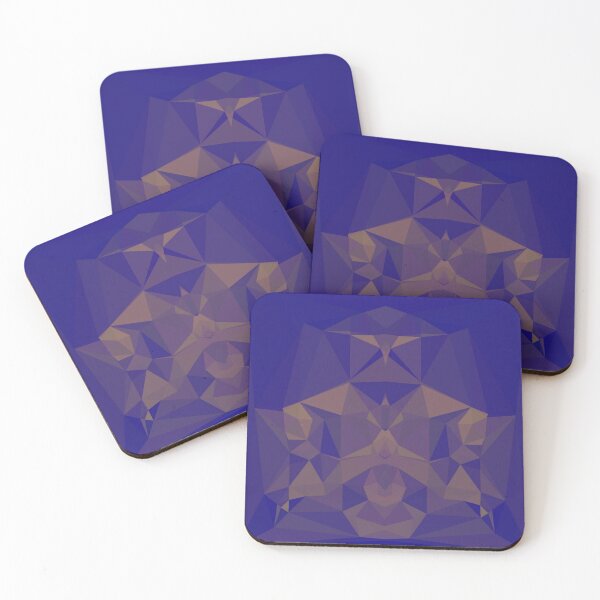 Item preview, golden abstract triangle background designed and sold by The Hand That Listens.