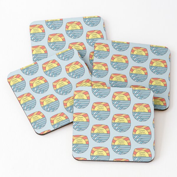 Item preview, Delaware Seashore State Park Delaware DE Retro Water Sunrise and Sunset designed and sold by palmettodigital.