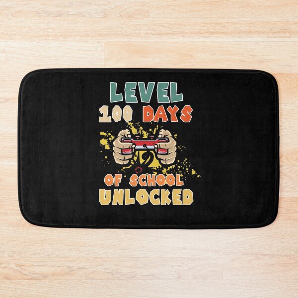 Item preview, Level 100 Days Of School Unlocked (Gift For Kids) designed and sold by i-longmanshop.
