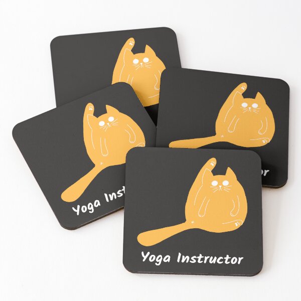 Item preview, Cat Yoga Instructor - Gato divertido designed and sold by 10PercentTees.