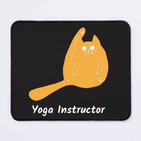 Item preview, Cat Yoga Instructor - Gato divertido designed and sold by 10PercentTees.