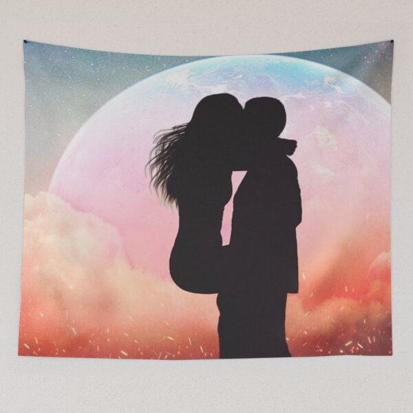 Item preview, Romantic couple with kisses designed and sold by The-Lerach.