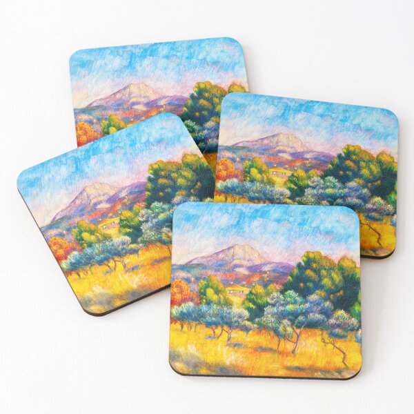Item preview, PIERRE-AUGUSTE RENOIR HD - Montagne Sainte-Victoire (Paysage) (1889) designed and sold by Go Logo Designs.