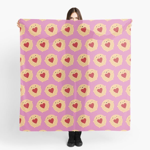 Kawaii Jammie Dodger Biscuit Scarf