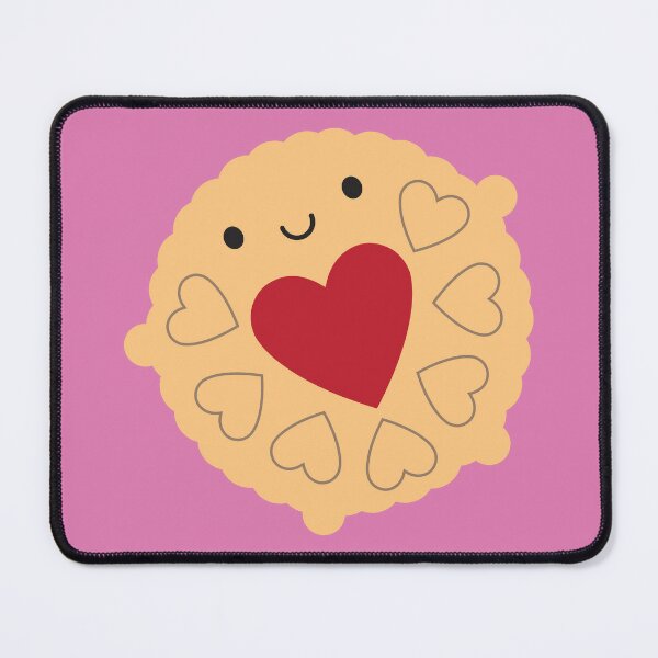 Kawaii Jammie Dodger Biscuit Mouse Pad