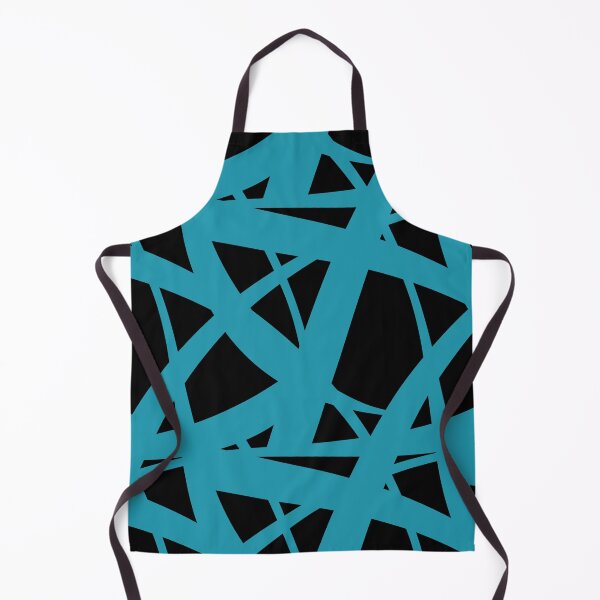 Item preview, Black and Aqua Abstract Mosaic Pattern 3 Pairs DE 2022 Popular Color Tropical Lagoon DE5781 designed and sold by ColorOfTheYears.