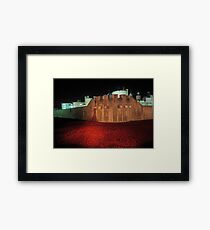 Poppies at the Tower of London - At Night #2 Framed Print