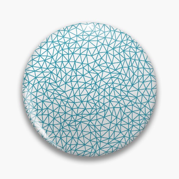 Item preview, Aqua and White Abstract Triangle Shape Pattern Pairs DE 2022 Popular Color Tropical Lagoon DE5781 designed and sold by ColorOfTheYears.