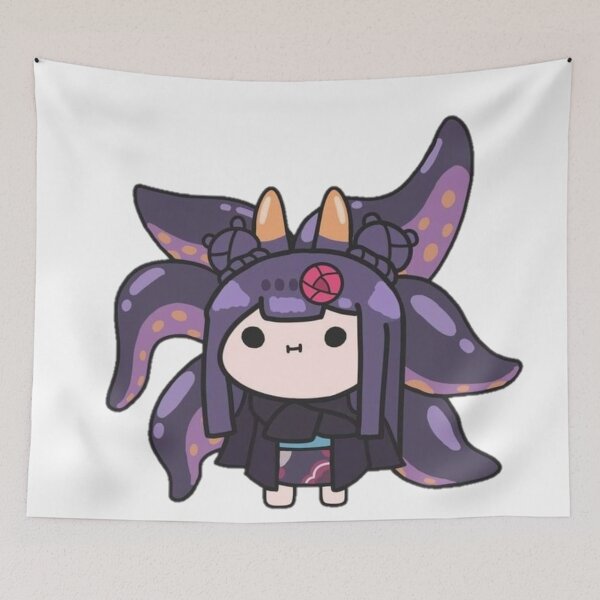 Item preview, Cute Ina with horns || Anime Girl designed and sold by AszaAri.
