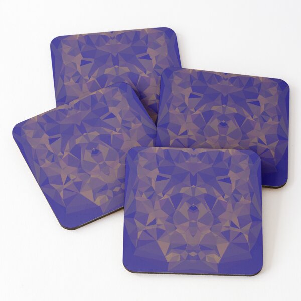 Item preview, Blue abstract geometric background designed and sold by The Hand That Listens.