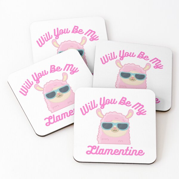Item preview, Will You Be My Llamentine : funny Valentine quote for couples,llama lover designed and sold by Miaberzo.