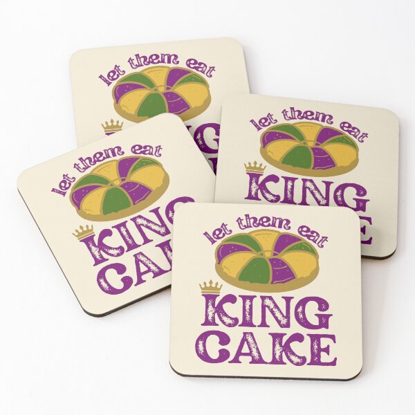 Item preview, LET THEM EAT KING CAKE NEW ORLEANS MARDI GRAS designed and sold by Mercurial Merkaba.