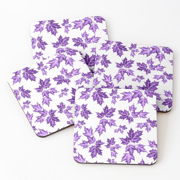 Item preview, Purple Maple Leaves pattern design - flower and leave pattern designed and sold by asprse.
