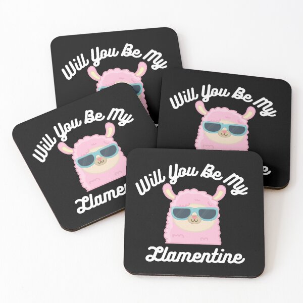 Item preview, Will You Be My Llamentine : funny Valentine quote for couples,llama lover designed and sold by Miaberzo.