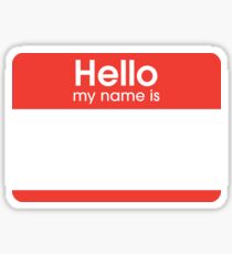 Hallo Ich heisse Sticker