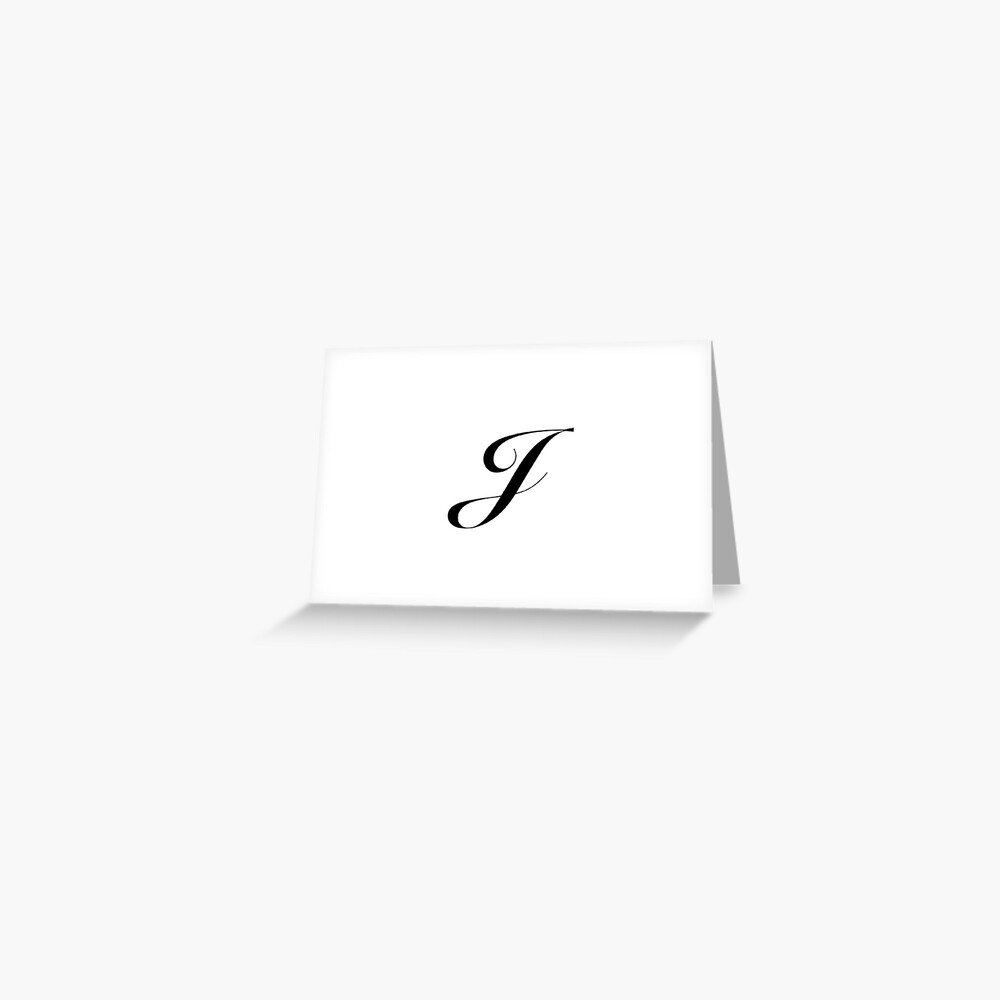 big-font-letter-j-in-cursive-greeting-card-for-sale-by-comfycloud