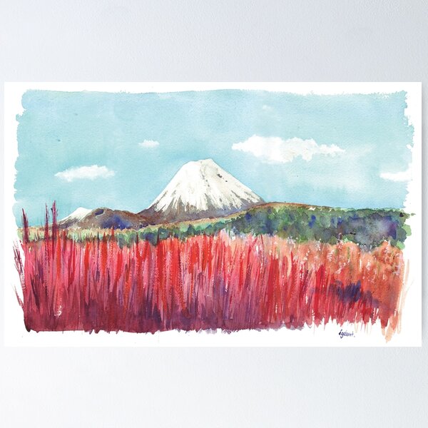 Item preview, Ruapehu volcano , Tongariro National Park New Zealand designed and sold by EmilieGeant.