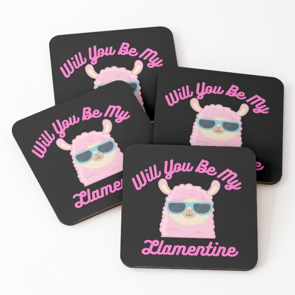 Item preview, Will You Be My Llamentine : funny Valentine quote for couples,llama lover designed and sold by Miaberzo.