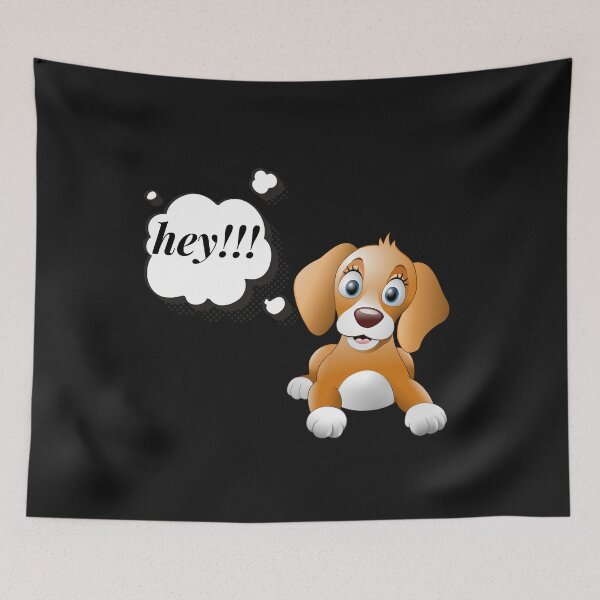 Item preview, dog say hey designed and sold by badretop.