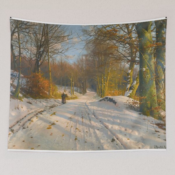 Item preview, Winter Landscape (1917) Peder Mørk Mønsted designed and sold by Art Outlaws.