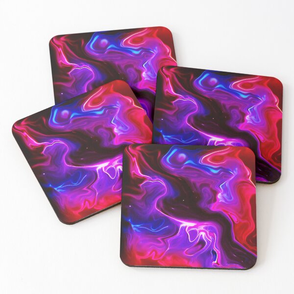 Artikelvorschau, Liquid Lights Dunkelblau, Lila, Rot und Pink, Liquid Marble entworfen und verkauft von ACC .