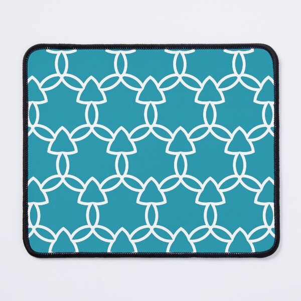 Item preview, Aqua and White Tessellation Line Pattern 29 Pairs DE 2022 Popular Color Tropical Lagoon DE5781 designed and sold by ColorOfTheYears.