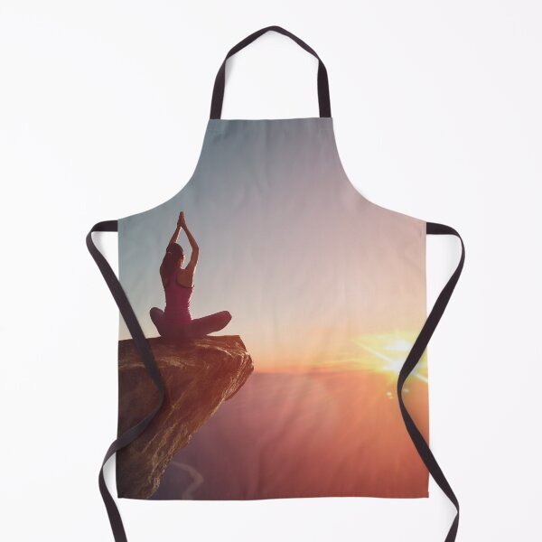 Item preview, Woman Practices Yoga. Yoga And Girl Aesthetic Novelty Design. Inspirational Scenery Art designed and sold by Silver Medal.