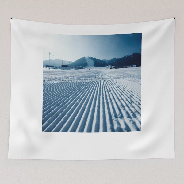 Item preview, Ski Slopes On Mountains Ski Resort In Winter. Asia And China Aesthetic Novelty Design designed and sold by Silver Medal.