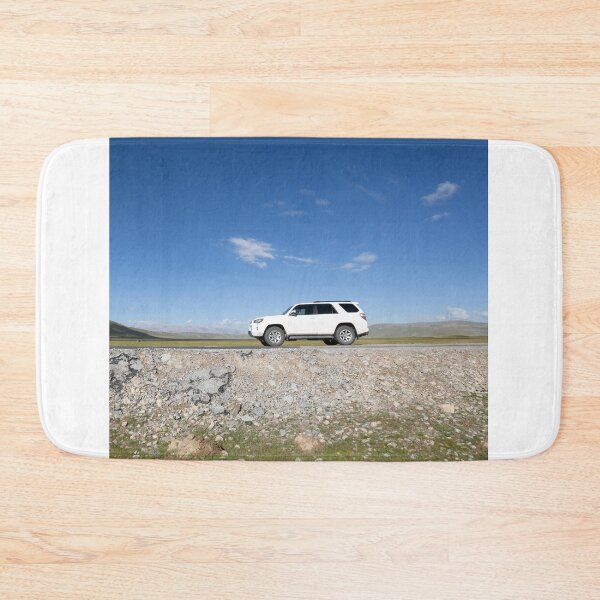 Item preview, Driving Offroad Car On Trail In High Altitude Grassland. 4 Wheel Drive And 4Runner Aesthetic Novelty Design designed and sold by Silver Medal.