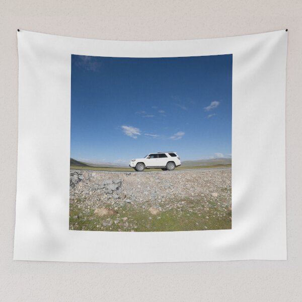 Item preview, Driving Offroad Car On Trail In High Altitude Grassland. 4 Wheel Drive And 4Runner Aesthetic Novelty Design designed and sold by Silver Medal.