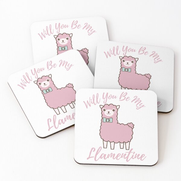 Item preview, Will You Be My Llamentine : funny Valentine quote for couples,llama lover designed and sold by Miaberzo.