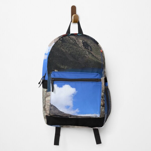 Item preview, Woman Backpacker Hiking In Beautiful Winter Mountains. Adventure Travel And Asian Aesthetic Novelty Design designed and sold by Silver Medal.