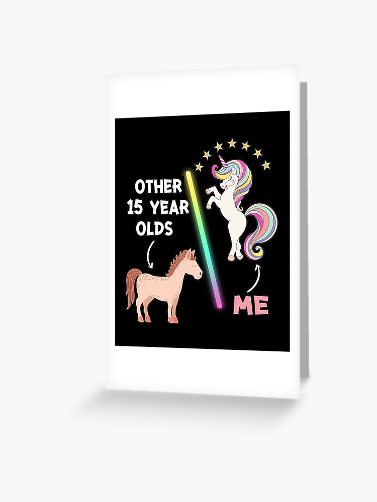 Unicorn 15 year olds girl Funny Birthday gifts ,unicorn farts ,Other 15  Years Olds & Me Unicorn - Tumblers With Birthday Quotes