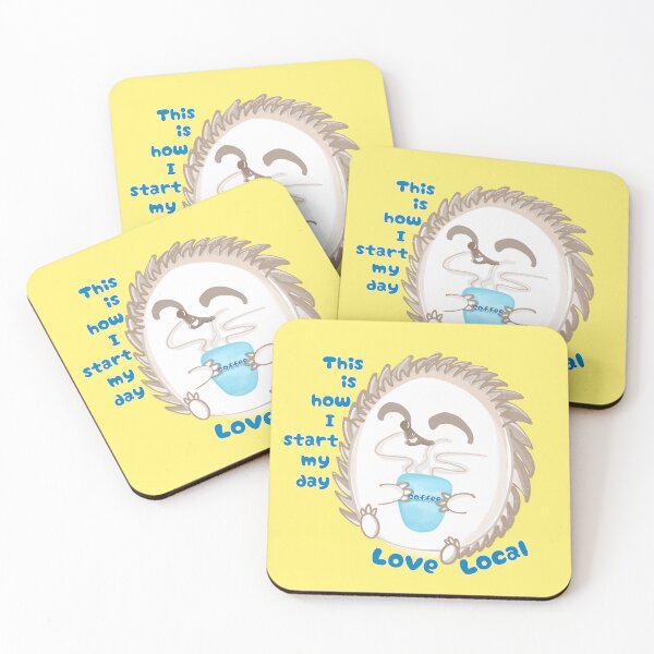 Item preview, Hedgehog- this is how I start my day,  love local designed and sold by Mykiwibird.