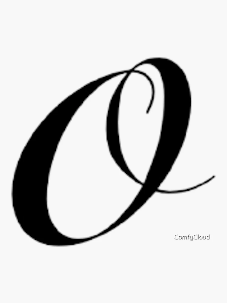 Simple cursive letter A Sticker for Sale by ComfyCloud