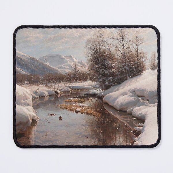 Item preview, Winter sun in Engadin (1914) Peder Mørk Mønsted designed and sold by Art Outlaws.