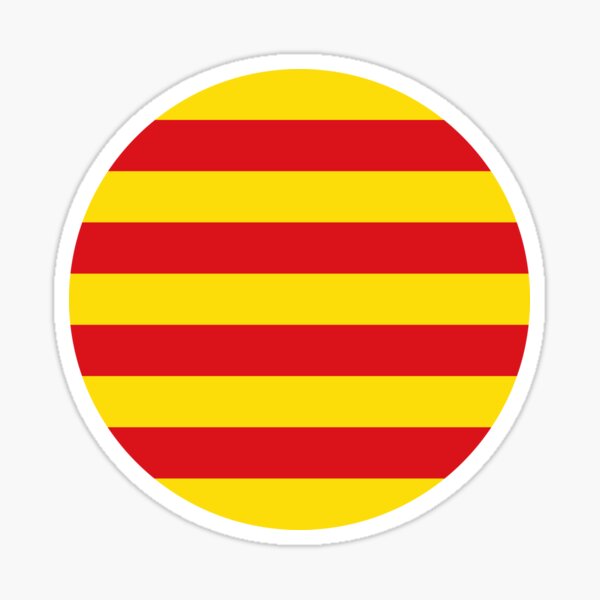 Sticker Car Motorbike Coat of Arms Flag Catalonia Catalan Independant 