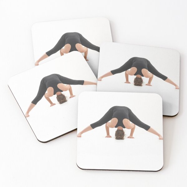 Item preview, Yoga Practice Demonstration. Young And Caucasian Aesthetic Novelty Design. Inspirational Scenery Art designed and sold by Silver Medal.