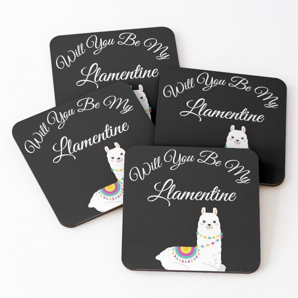 Item preview, Will You Be My Llamentine : funny Valentine quote for couples,llama lover designed and sold by Miaberzo.
