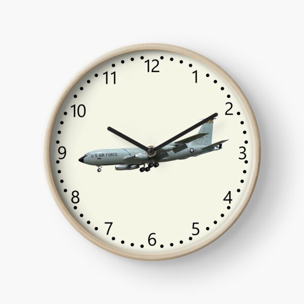 KC135A Stratotanker on Cream b/g and numbered dial Clock