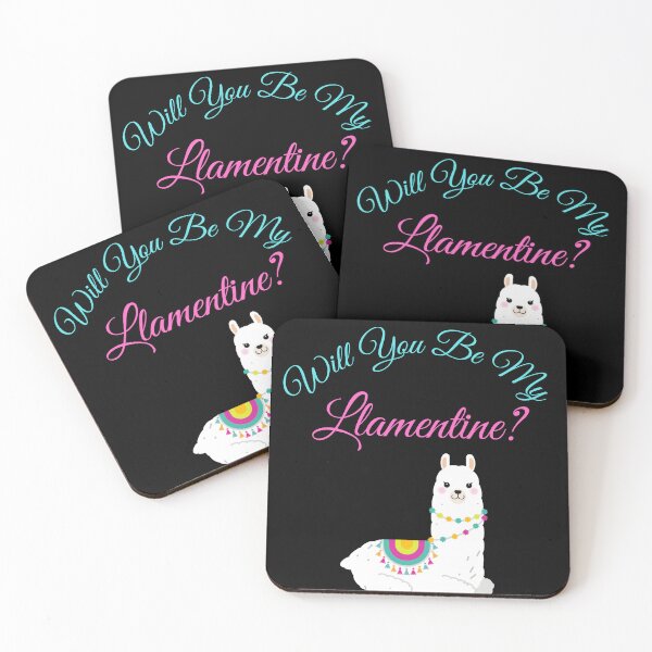 Item preview, Will You Be My Llamentine : funny Valentine quote for couples,llama lover designed and sold by Miaberzo.