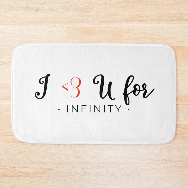 Item preview, I love you for Infinity designed and sold by TheVirtualShop.