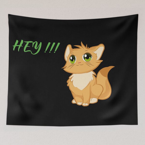 Item preview,  cute cat say hey designed and sold by badretop.