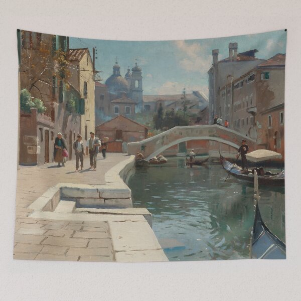 Item preview, Canal In Venice (1928), Peder Mørk Mønsted  designed and sold by Art Outlaws.