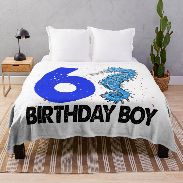 Item preview, Happy Birthday Boy 6 Seahorse designed and sold by Bendthetrend.